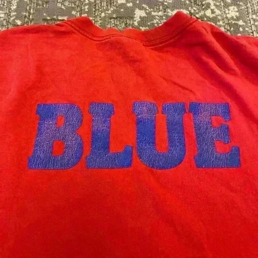 Kansas Jayhawks Nike Crimson&Blue T Shirt Men’s‎ size XXL color Red Flaws